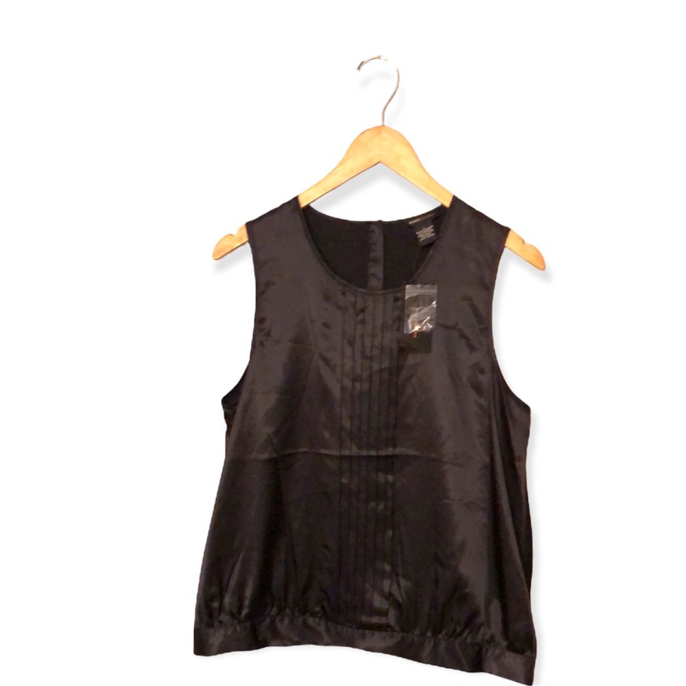 Size L BCBG Maxazria black sleeveless blouse